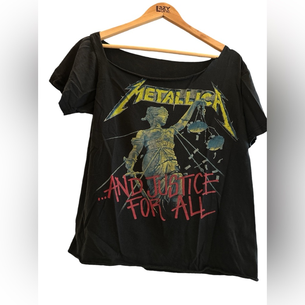 Vintage Metallica band T-shirt “And Justice for All” Album - Sz Small